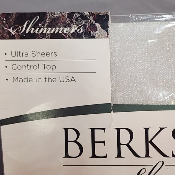 Berkshire Shimmers Platinum Ultra Sheer Control Top Nylon Span Cotton Pantyhose - Picture 5 of 16